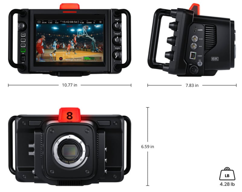 Caméra Blackmagic Design Studio 6K Pro